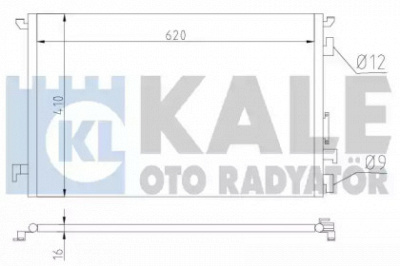 KALE OTO RADYATOR 389000 -  Конденсатор, кондиционер